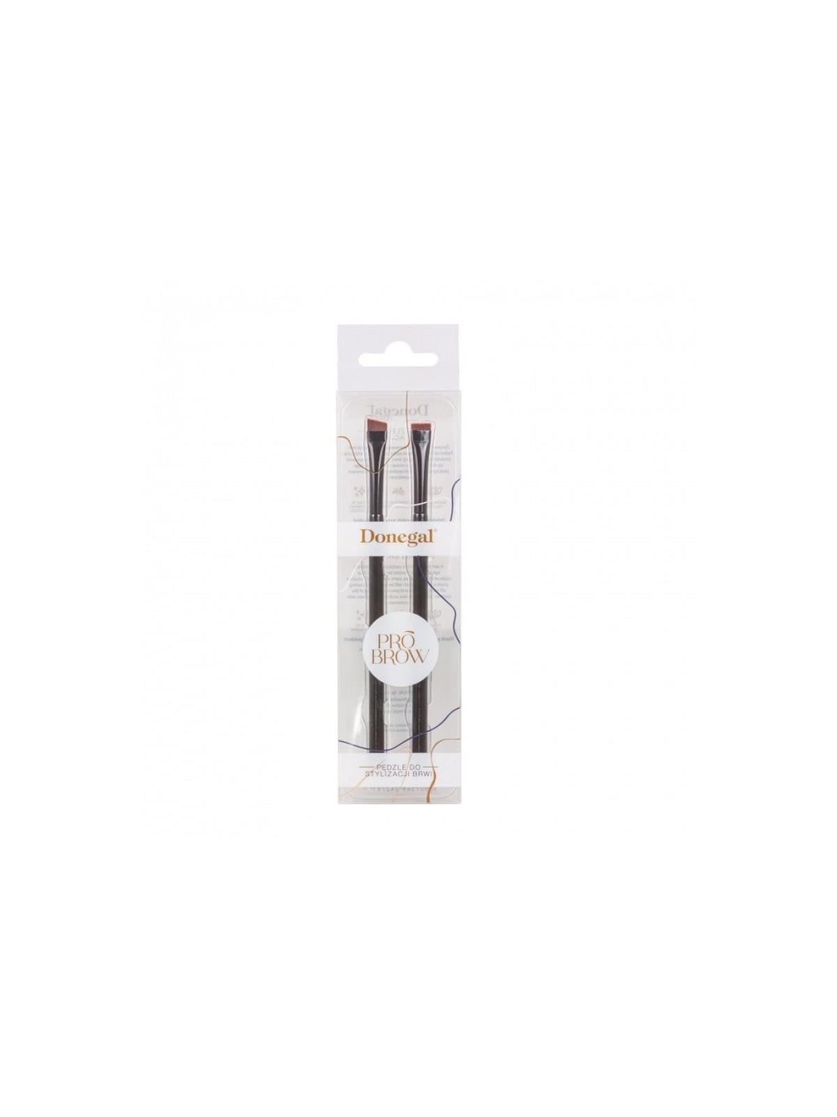 DONEGAL Pennelli di precisione per lo styling delle sopracciglia Pro Brow, 2 pezzi.