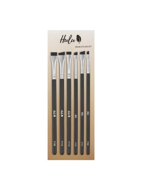 HULU SET Brow Styling set di 6 pennelli per sopracciglia