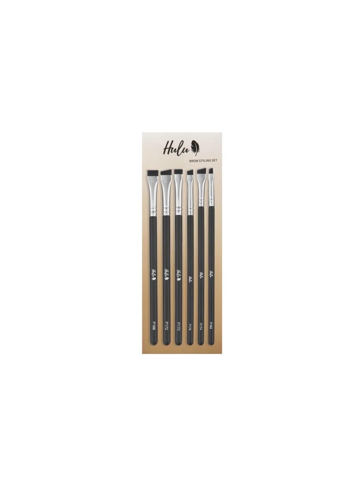 HULU SET Brow Styling set di 6 pennelli per sopracciglia