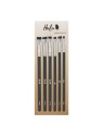 HULU SET Brow Styling set di 6 pennelli per sopracciglia