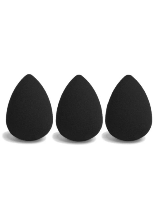 IBRA Set di 3 spugne nere Blender Sponge.