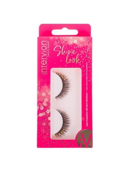 INTER-VION Ciglia finte Shine Look con pietre 1 paio