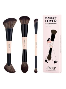 JESSUP Set di 3 pennelli per il trucco Duo-End Face Brush Collection 6 in 3 T508