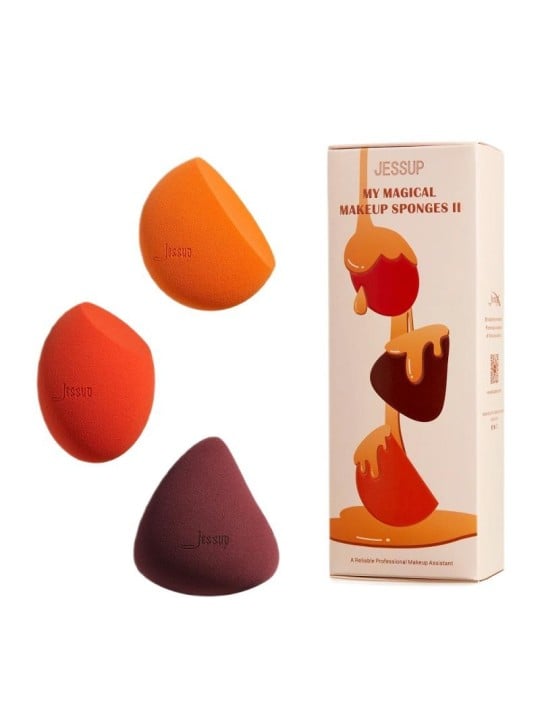 JESSUP SET Face Soft Beauty Spugne per il trucco sfumate 3 pezzi.