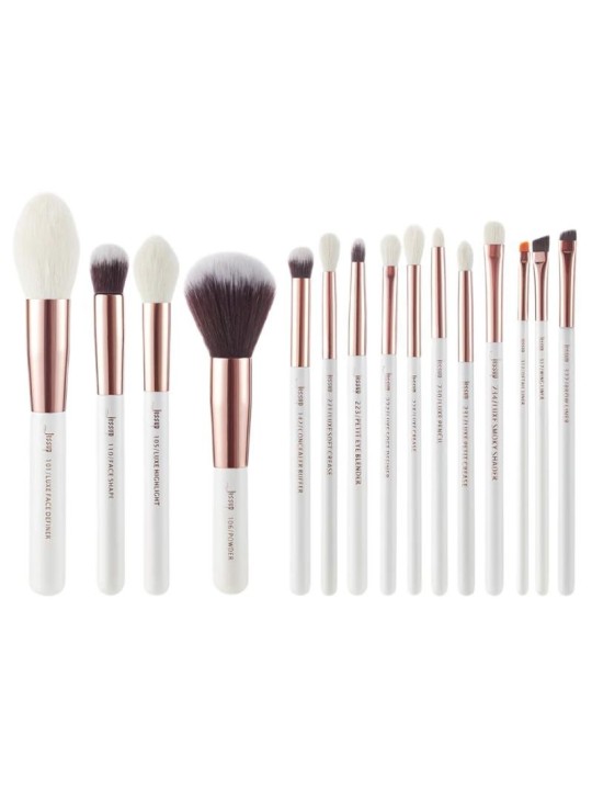 JESSUP SET Make Up Brush pennelli per il trucco del viso T222 15 pezzi.