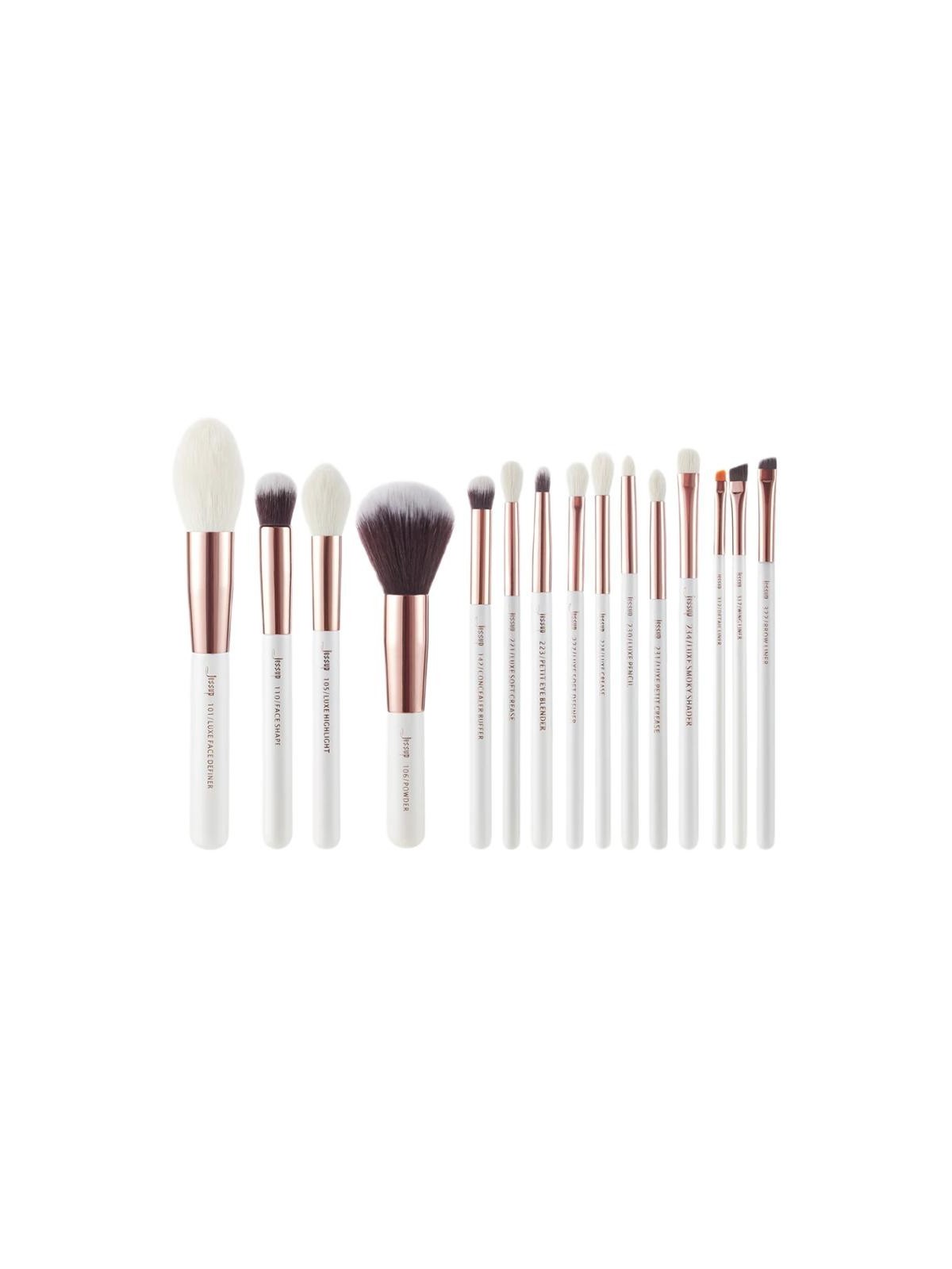 JESSUP SET Make Up Brush pennelli per il trucco del viso T222 15 pezzi.