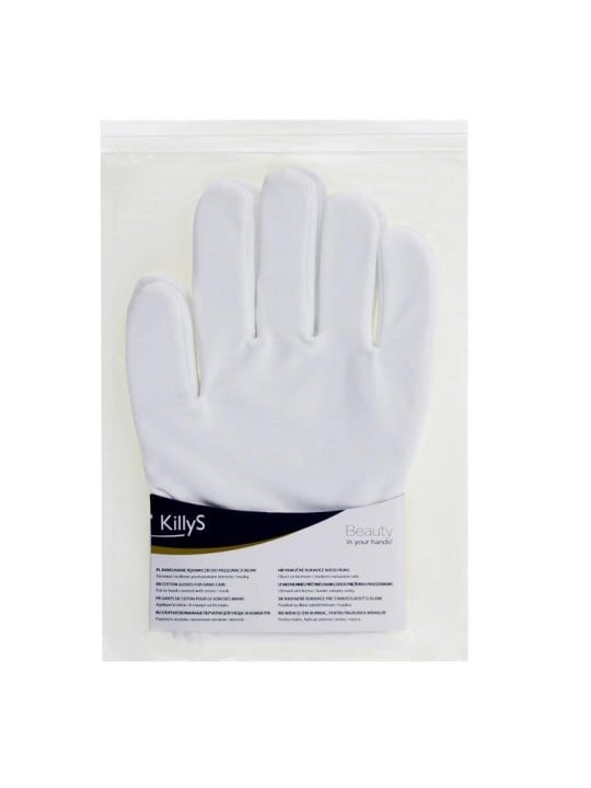 KILLYS Guanti in cotone per la cura delle mani, 2 pezzi