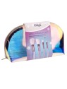 KILLYS SET Set di pennelli per il trucco Holo da 4 pezzi + trousse per cosmetici