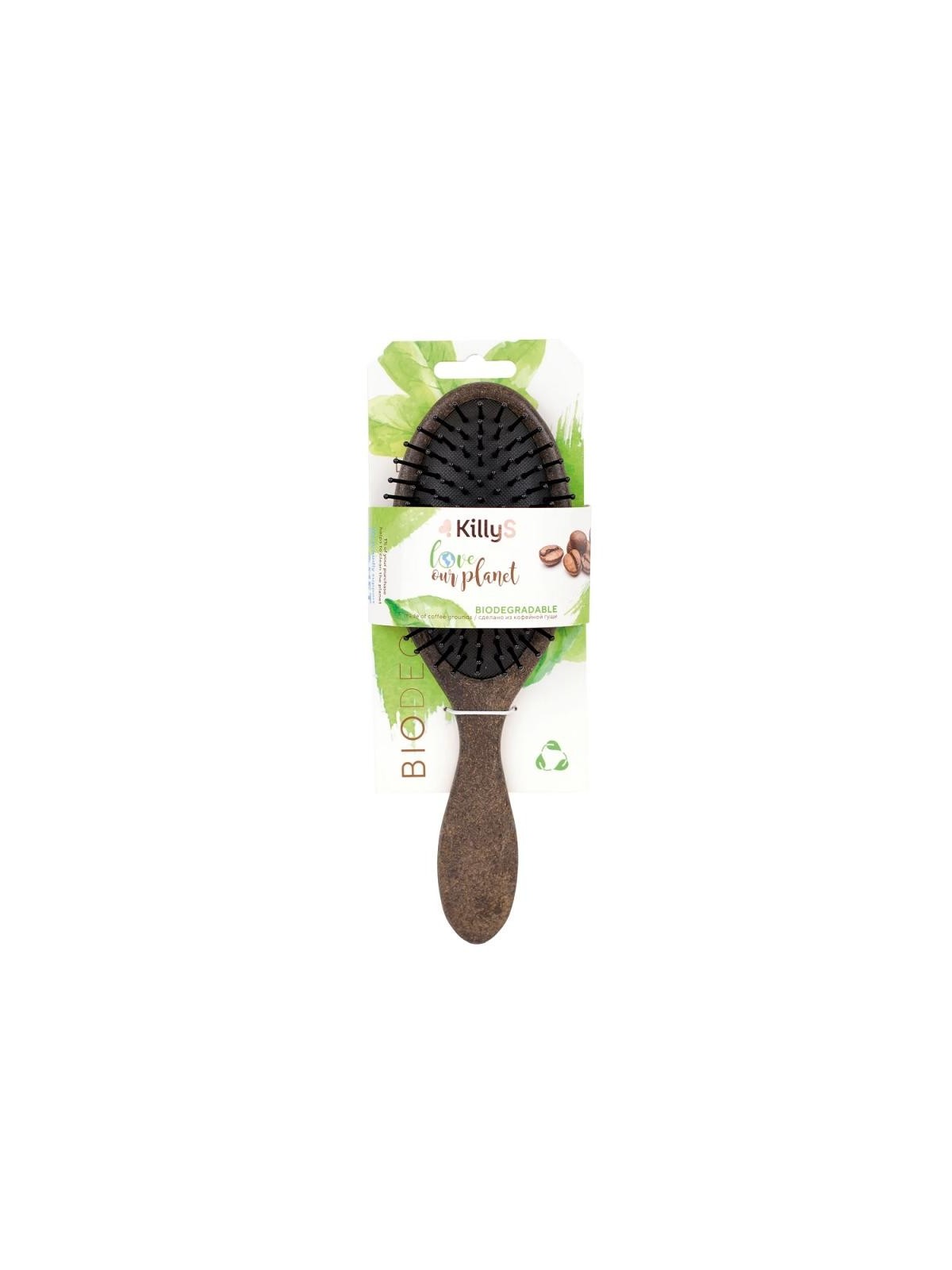 KILLYS Spazzola ovale per lo styling dei capelli Eco Bio Coffee