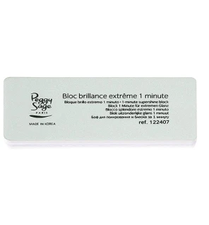 PEGGY SAGE Blocco lucidante per unghie bifacciale Supershine Block da 1 minuto