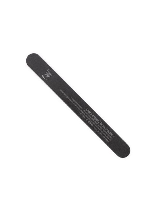 PEGGY SAGE Lima per unghie gigante a 2 vie, grossa, doppia faccia, 100/180, nera