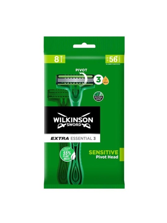 WILKINSON Essentials 3 Sensitive rasoio 8 pezzi.