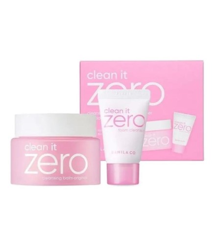 Banila set co clean it zero balsamo detergente viso 100ml + schiuma detergente viso 30ml