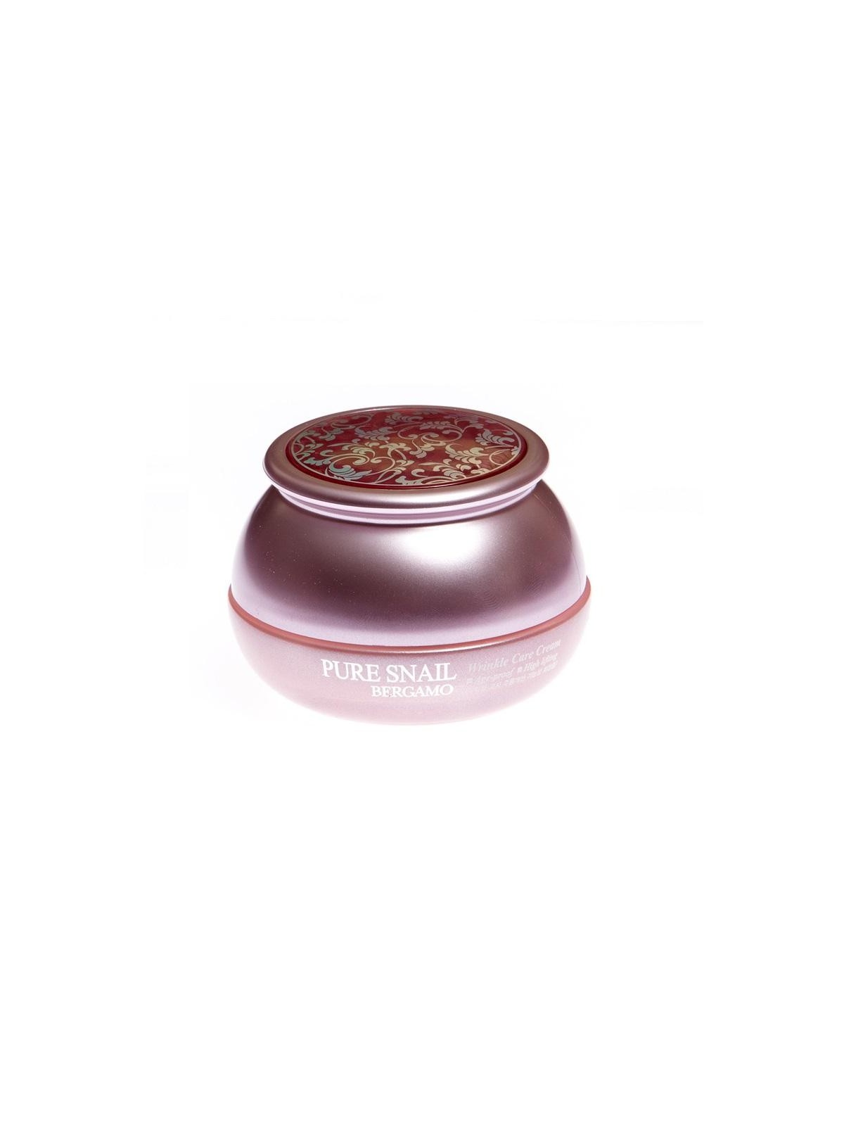Bergamo pure snail wrinkle care cream crema viso antirughe con estratto di bava di lumaca 50 ml