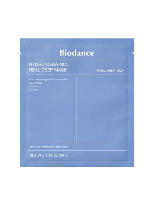 Biodance maschera in tessuto hydro cera-nol real deep mask 34 g