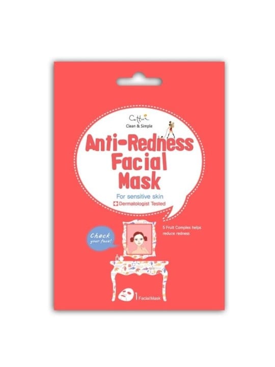 Cettua maschera viso anti-rossore maschera che elimina i rossori