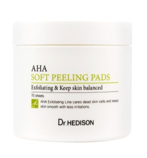 Dr.hedison aha soft peeling pads cerotti esfolianti per gli occhi, 70 pezzi.