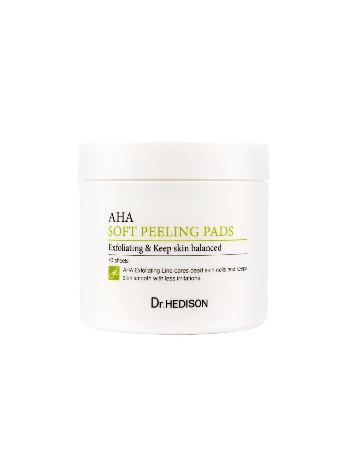 Dr.hedison aha soft peeling pads cerotti esfolianti per gli occhi, 70 pezzi.