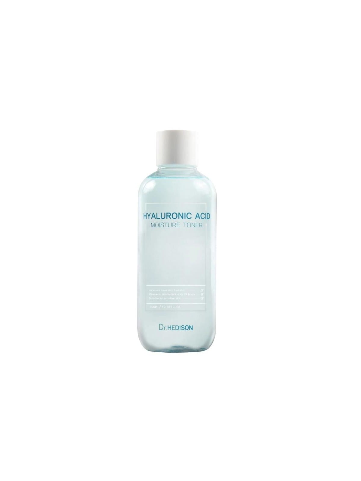 Dr.hedison tonico idratante e rassodante per il viso all'acido ialuronico beta glucan 300 ml