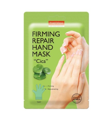 Purederm maschera mani rassodante e rigenerante maschera mani rassodante e rigenerante sotto forma di guanti cica
