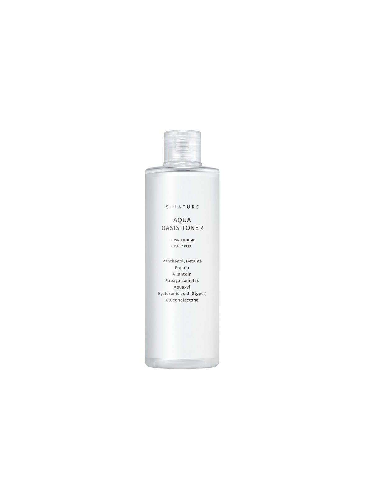 S.nature aqua oasis toner tonico idratante con acido pha e betaina 300 ml