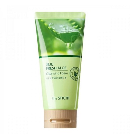 The saem schiuma detergente per il viso all'aloe fresca di jeju 150 g