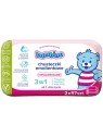 Bambino salviette emollienti 3 in 1 2x57 pezzi