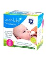 Brush baby salviette dentali con xilitolo per la pulizia di gengive e denti da latte 0-16 mesi 28 pezzi.