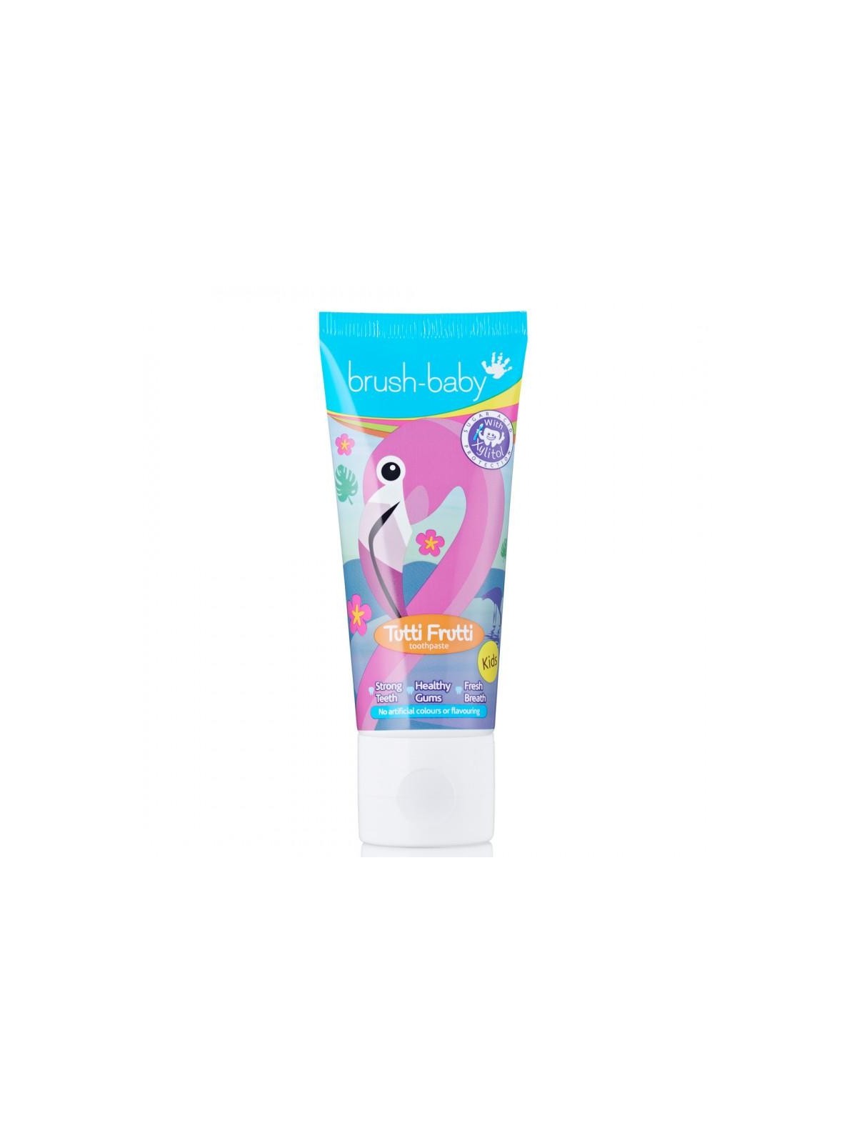 Brush baby dentifricio fiammeggiante per bambini dai 3 anni tutti-frutti 50ml