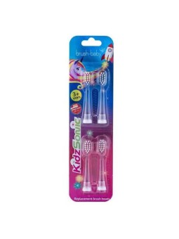 Brush baby testine per spazzolino sonico kidz sonic 3-6l 4 pezzi.