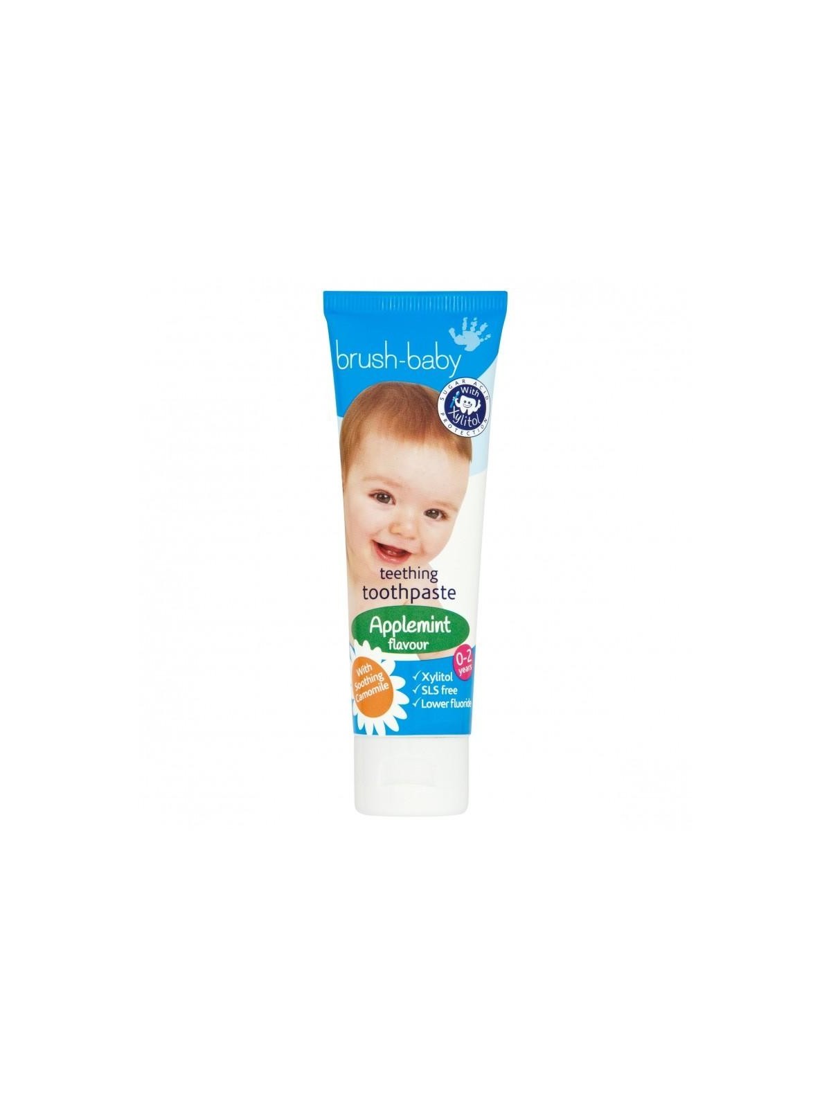 Brush baby dentifricio per la dentizione per bambini da 0 a 2 anni mela-menta 50 ml