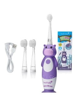 Brush baby spazzolino sonico wild ones per bambini 0-10 hippo