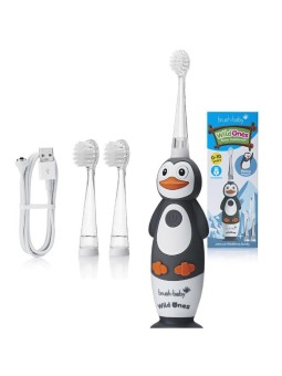 Brush baby spazzolino sonico wild ones per bambini 0-10 pinguino