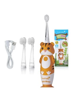 Brush baby spazzolino sonico wild ones per bambini 0-10 tiger