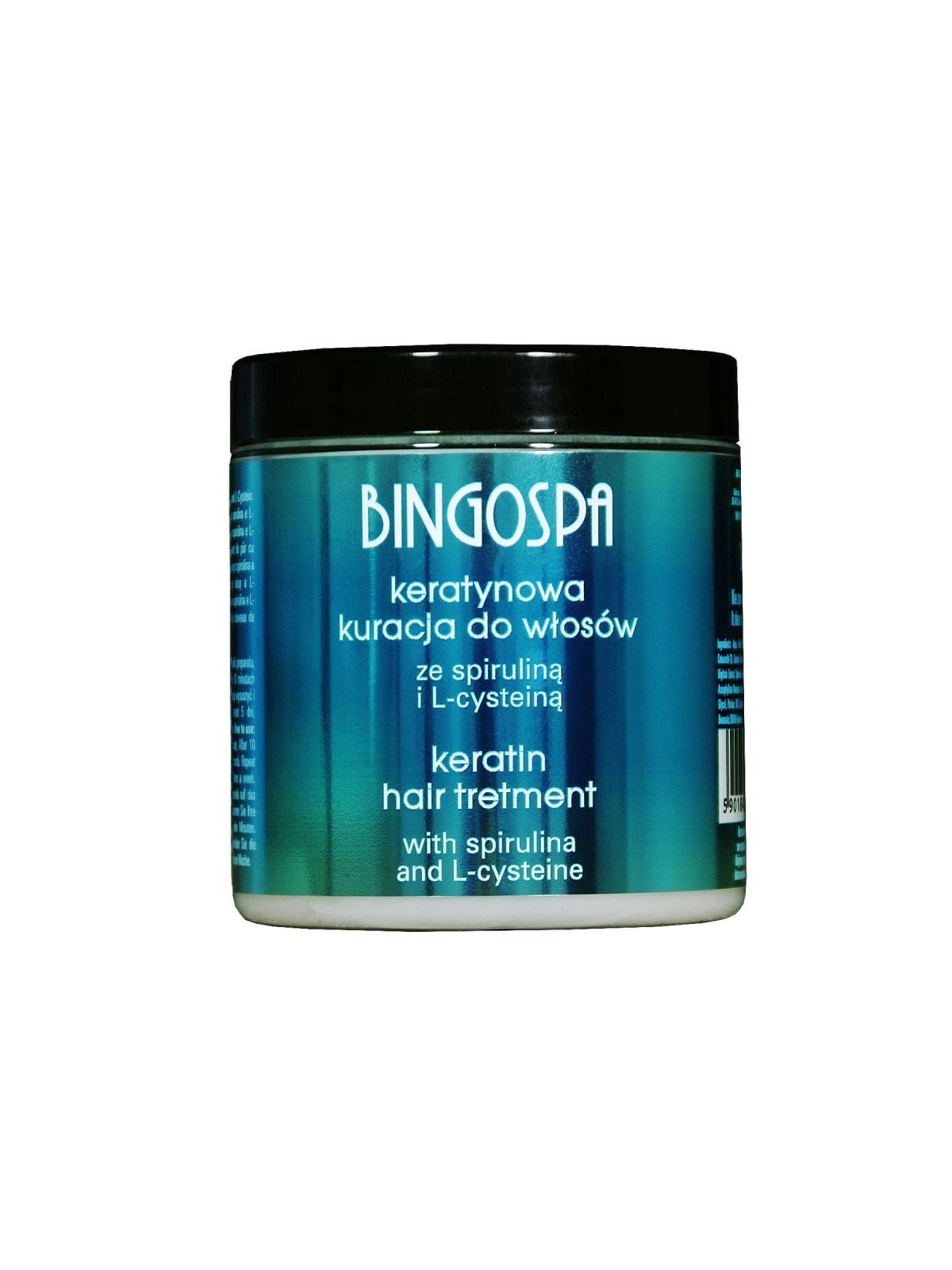 Bingo spa trattamento per capelli alla cheratina con spirulina e l-cisteina 250 ml
