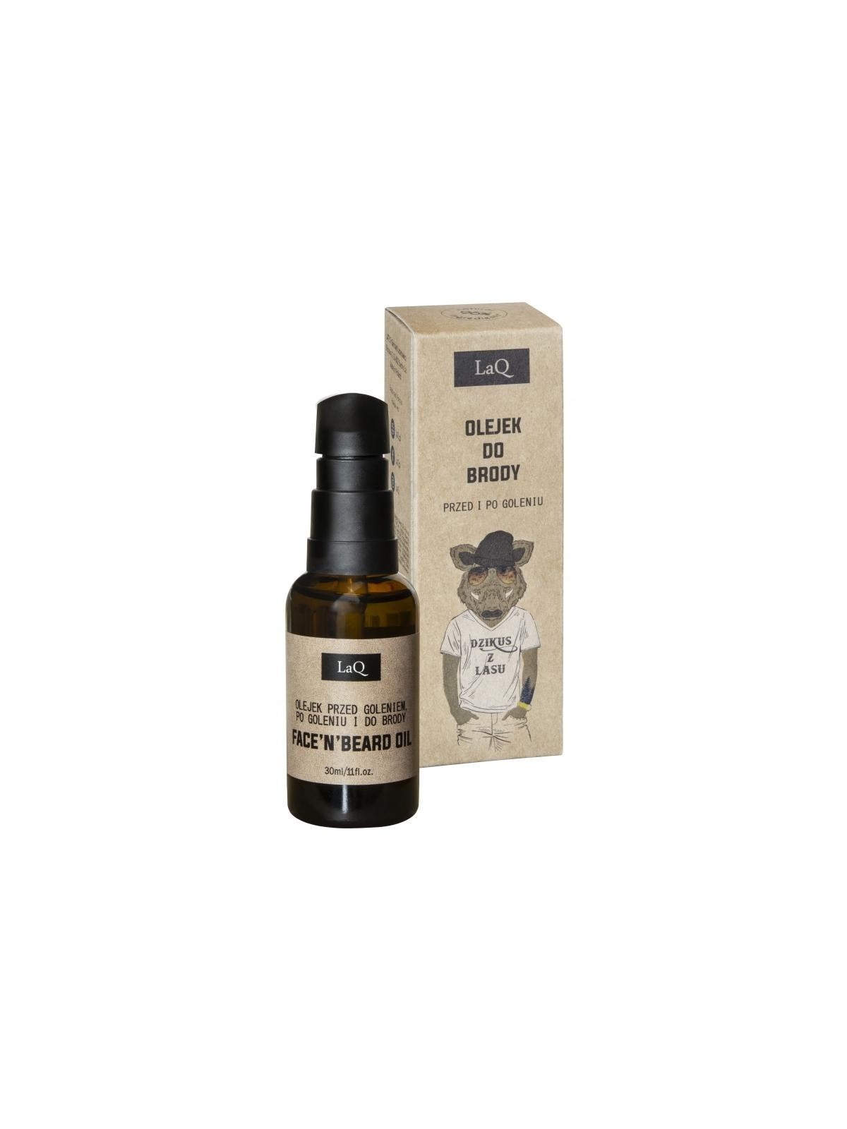 Laq olio per barba prima e dopo la rasatura wild man from the forest 30 ml