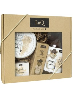 Laq set dzikus z lasu gel doccia 500 ml + peeling 200 ml + saponetta 85 ml + olio per barba 30 ml