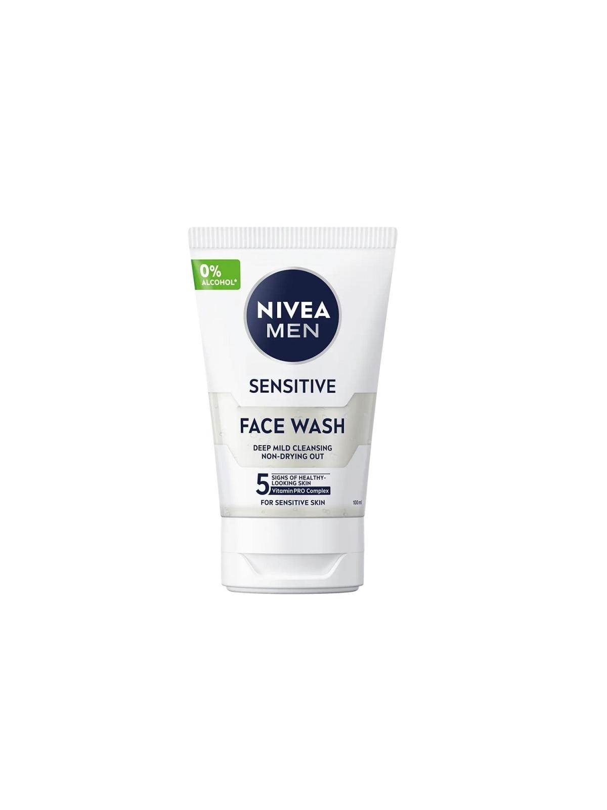 Nivea gel detergente viso men sensitive face wash 100 ml