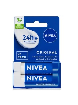 Nivea balsamo labbra original care 2x4,8 g