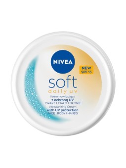 Nivea crema idratante quotidiana uv morbida con protezione uv per viso, corpo e mani spf15 100 ml