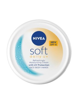 Nivea crema idratante quotidiana uv morbida con protezione uv per viso, corpo e mani spf15 200 ml