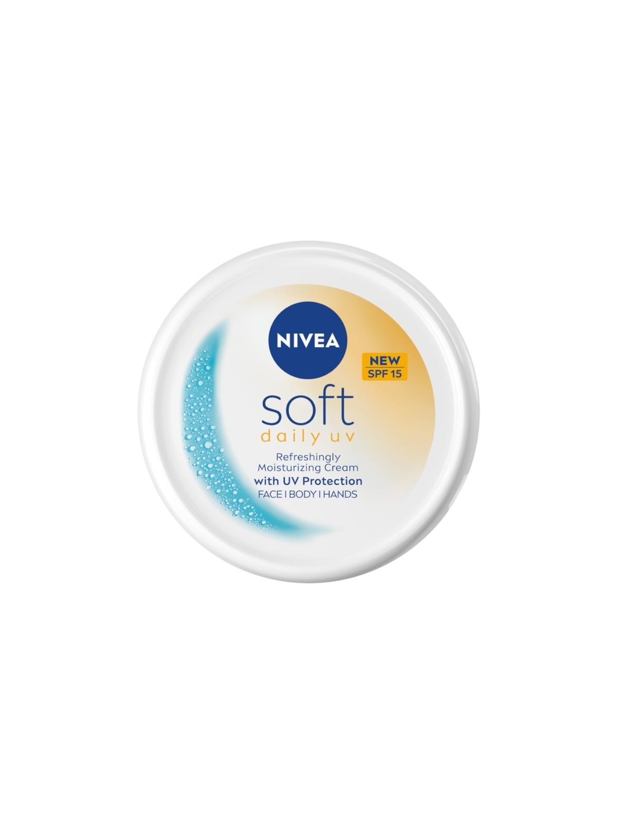 Nivea crema idratante quotidiana uv morbida con protezione uv per viso, corpo e mani spf15 200 ml