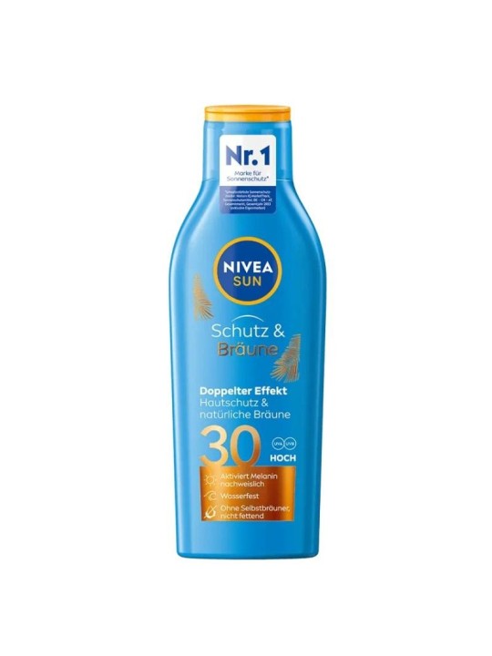 Nivea balsamo attivatore di abbronzatura naturale sun protect & bronze spf30 200 ml