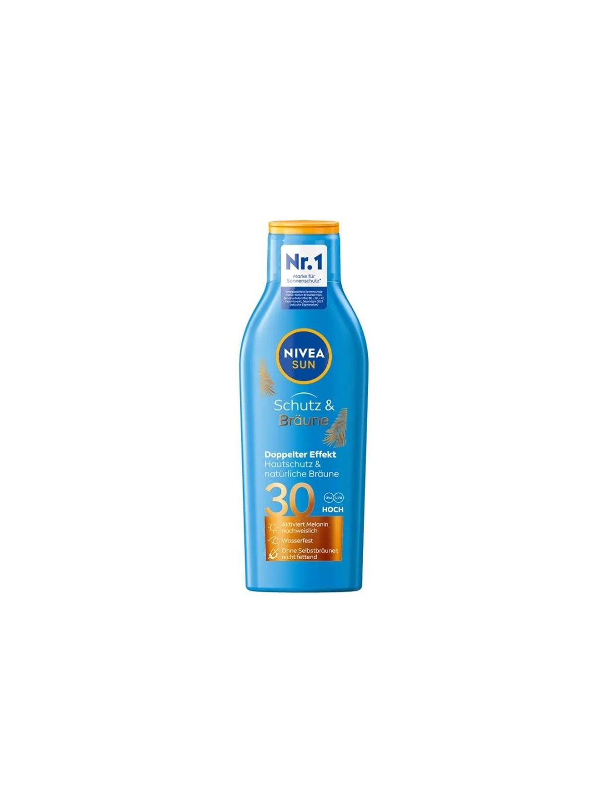 Nivea balsamo attivatore di abbronzatura naturale sun protect & bronze spf30 200 ml