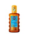 Nivea spray abbronzante sun protect & bronze, attivatore dell'abbronzatura naturale spf20 200 ml