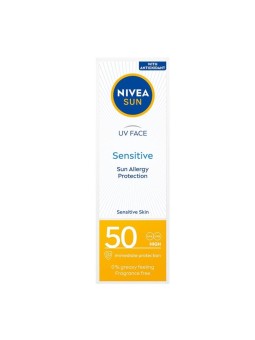 Nivea crema viso protettiva sun sensitive per pelli sensibili spf50 50ml