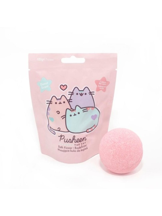 Pusheen bath fizzer bomba da bagno frizzante alla fragola 100 g