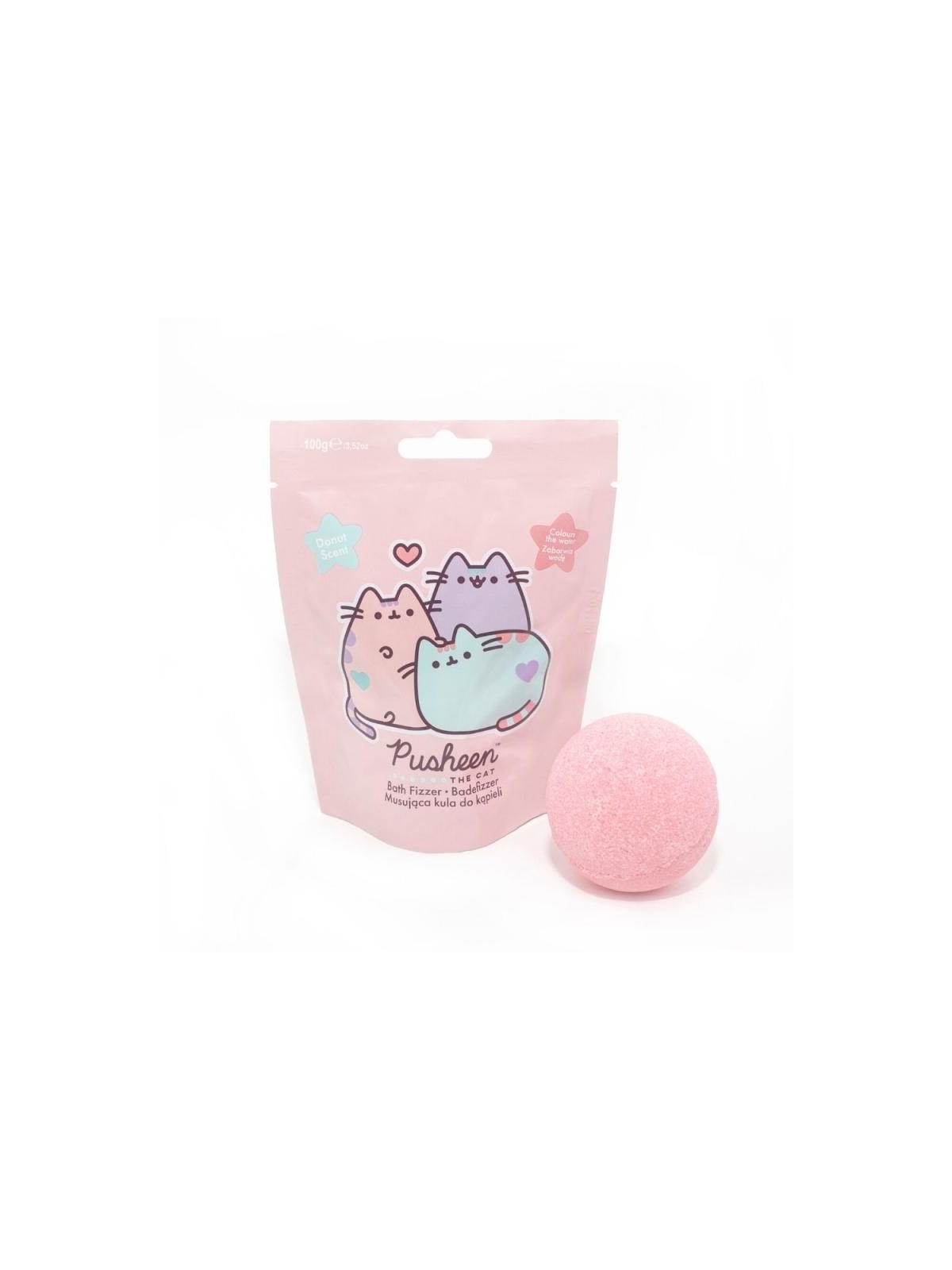 Pusheen bath fizzer bomba da bagno frizzante alla fragola 100 g