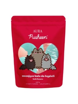 Pusheen bath fizzers bombe da bagno alla fragola succosa 6x50g