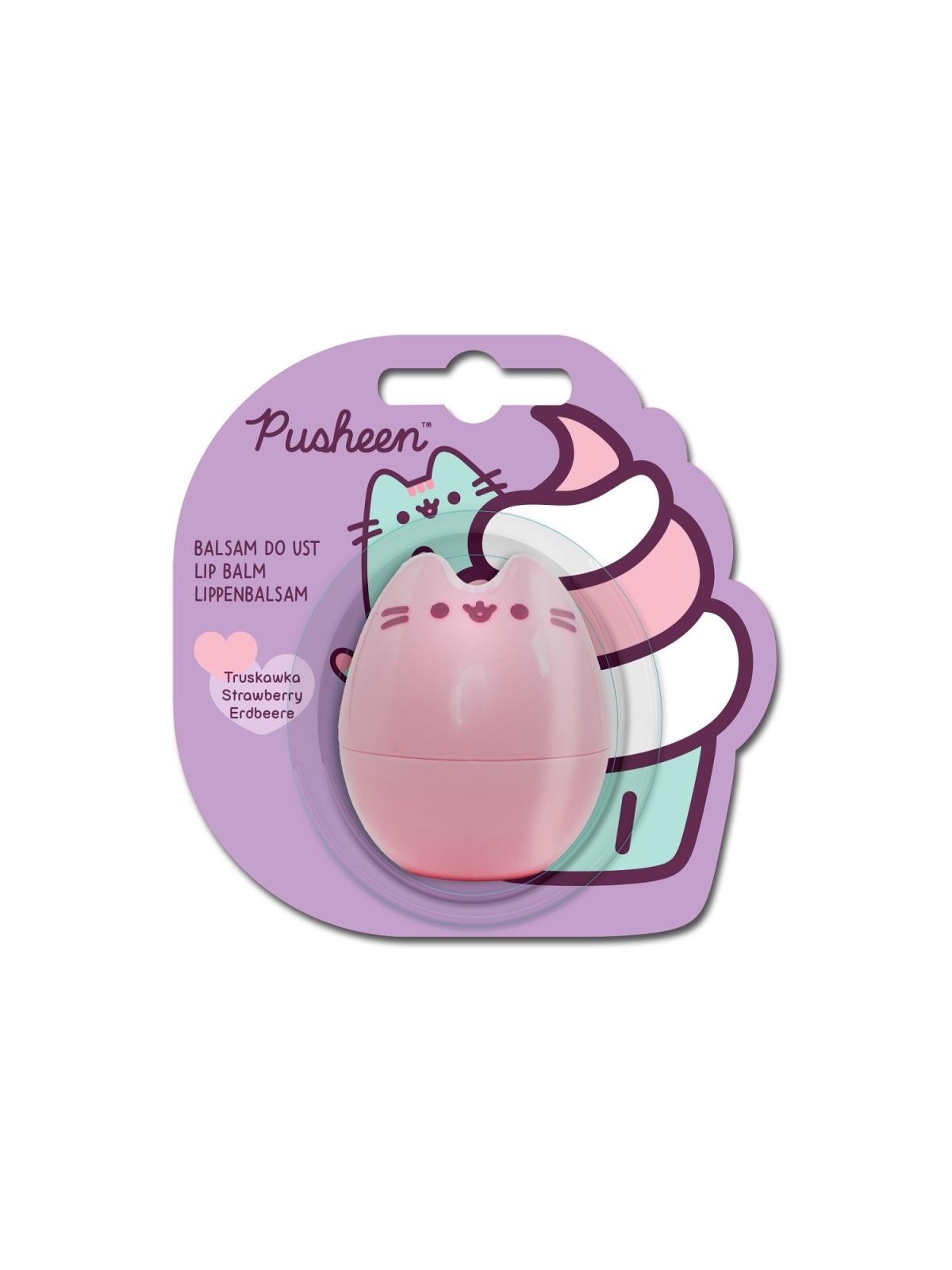 Pusheen balsamo labbra 3d per bambini alla fragola 4 g